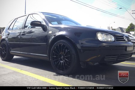 18x8.0 Lenso Speed 2 SP2 on VW GOLF