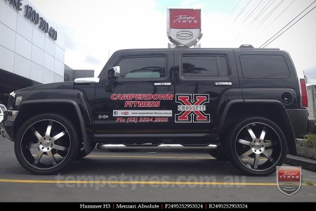 24x9.5 Menzari Absolute on HUMMER H3