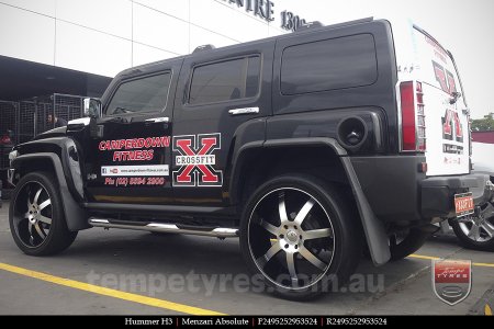 24x9.5 Menzari Absolute on HUMMER H3