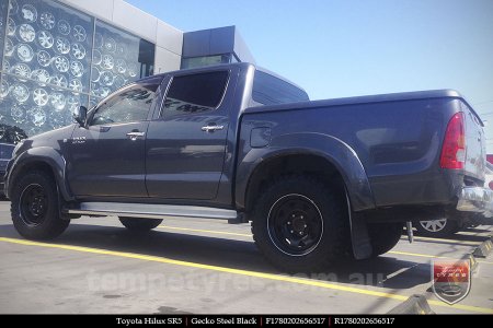 17x8.0 Gecko Steel Black on TOYOTA HILUX SR5