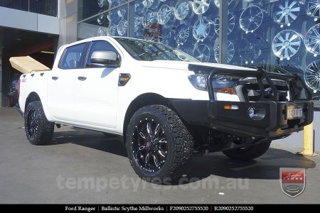 20x9.0 Ballistic Scythe Millworks on FORD RANGER 