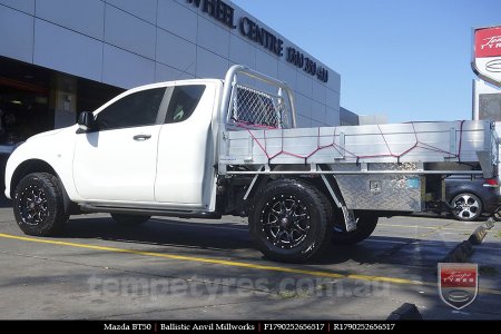 17x9.0 Ballistic Anvil Millworks on MAZDA BT50