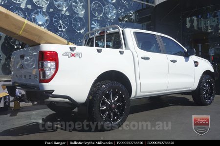 20x9.0 Ballistic Scythe Millworks on FORD RANGER 