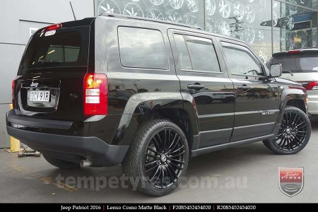 20x8.5 Lenso Como Black on JEEP PATRIOT