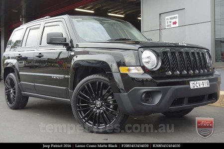 20x8.5 Lenso Como Black on JEEP PATRIOT