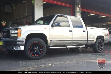 20x9.0 Ballistic Jester on GMC 2500 SIERRA