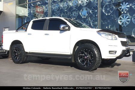 17x9.0 Ballistic Razorback Millworks on HOLDEN COLORADO