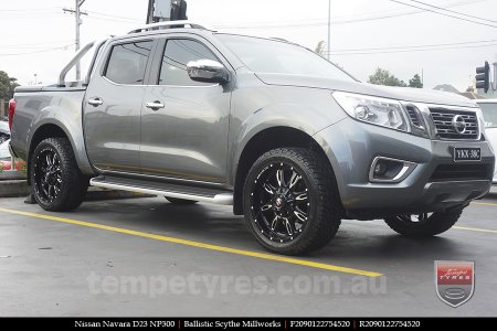 20x9.0 Ballistic Scythe Millworks on NISSAN NAVARA NP300