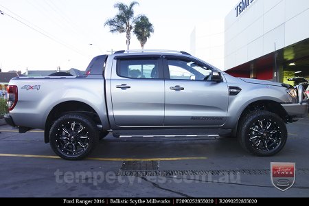 20x9.0 Ballistic Scythe Millworks on FORD RANGER