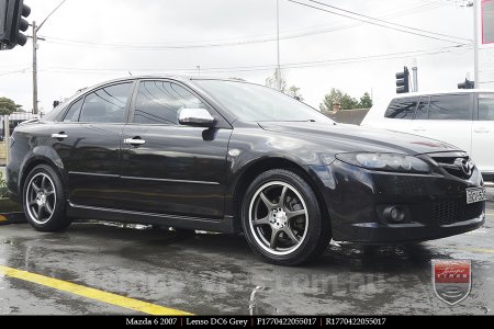 17x7.0 Lenso DC6 Grey on MAZDA 6