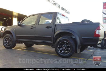 17x9.0 Ballistic Ravage Millworks on HOLDEN RODEO