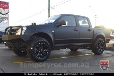 17x9.0 Ballistic Ravage Millworks on HOLDEN RODEO