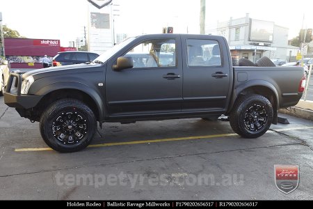 17x9.0 Ballistic Ravage Millworks on HOLDEN RODEO