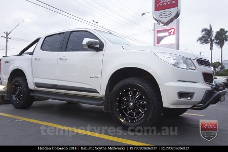 17x9.0 Ballistic Scythe Millworks on HOLDEN COLORADO