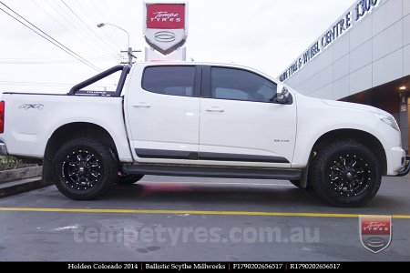 17x9.0 Ballistic Scythe Millworks on HOLDEN COLORADO