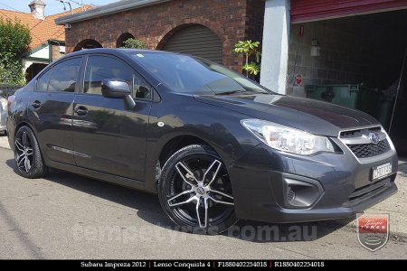 18x8.0 18x9.0 Lenso Conquista 4 CQ4 on SUBARU IMPREZA