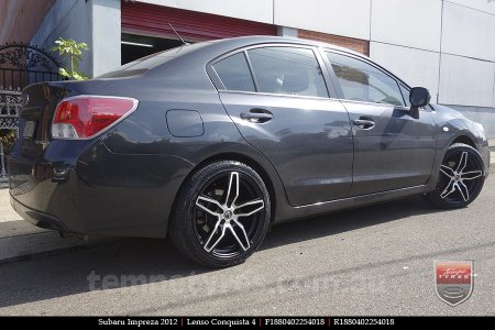 18x8.0 18x9.0 Lenso Conquista 4 CQ4 on SUBARU IMPREZA