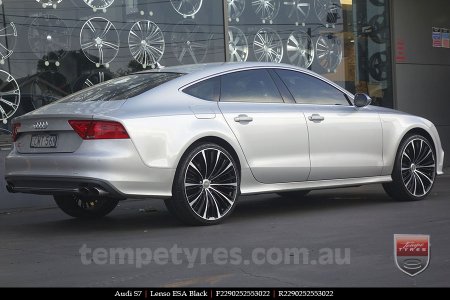 22x9.0 Lenso ESA Black on AUDI S7