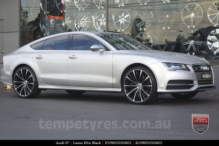 22x9.0 Lenso ESA Black on AUDI S7