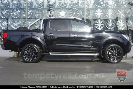 20x9.0 Ballistic Anvil Millworks on NISSAN NAVARA NP300