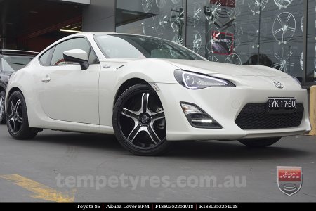 18x8.0 Akuza Lever BFM on TOYOTA 86