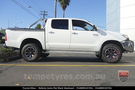 16x8.0 Ballistic Jester FBMT on TOYOTA HILUX