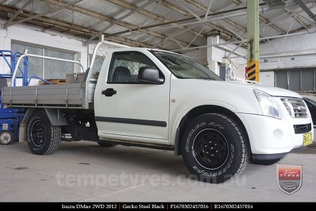 16x7.0 Gecko Steel Black on ISUZU D-MAX 