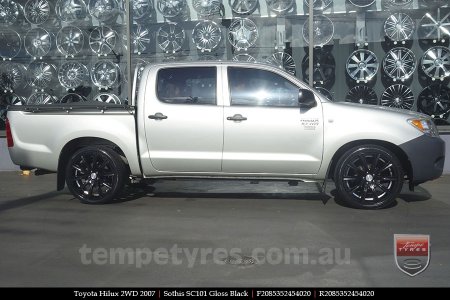 20x8.5 20x10 Sothis SC101 GB on TOYOTA HILUX