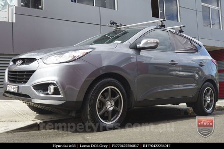 17x7.0 Lenso DC6 Grey on HYUNDAI IX35