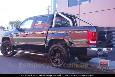 20x9.0 Ballistic Ravage Flat Black on VW AMAROK