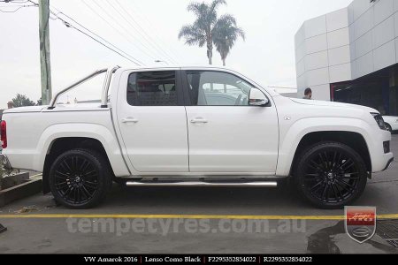 22x9.5 Lenso Como Black on VW AMAROK