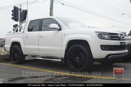 22x9.5 Lenso Como Black on VW AMAROK