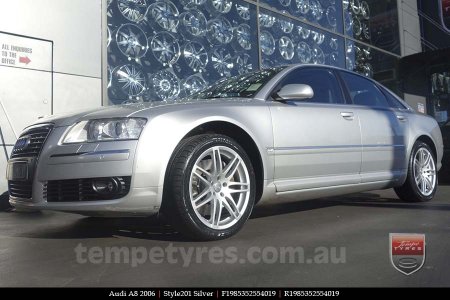 19x8.5 Style201 Silver on AUDI A8