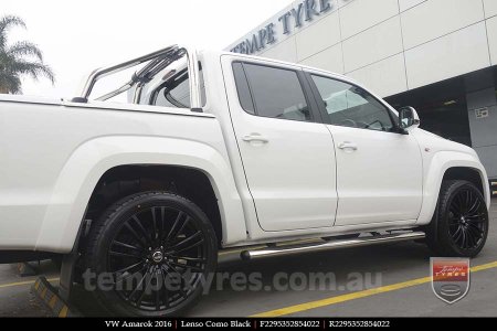 22x9.5 Lenso Como Black on VW AMAROK