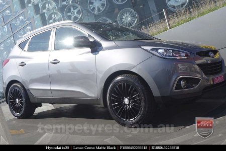 18x8.0 Lenso Como Black on HYUNDAI IX35