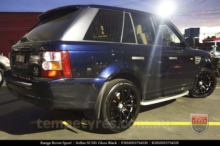 20x8.5 20x10 SC101 Gloss Black on RANGE ROVER SPORT