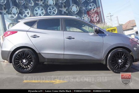 18x8.0 Lenso Como Black on HYUNDAI IX35