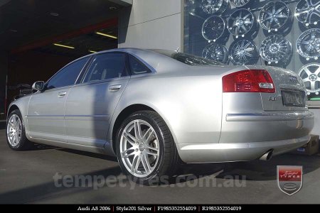 19x8.5 Style201 Silver on AUDI A8