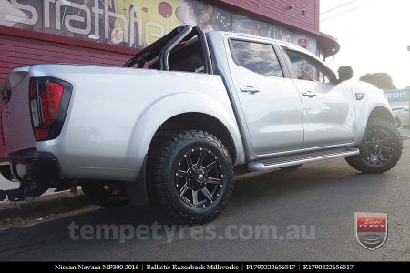 17x9.0 Ballistic Razorback Millworks on NISSAN NAVARA NP300