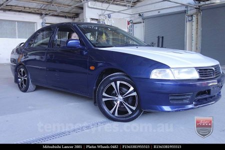 15x6.5 Platin Wheels 0482 on MITSUBISHI LANCER