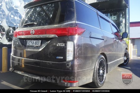 18x8.0 Lenso Type-M MBJ on NISSAN ELGRAND