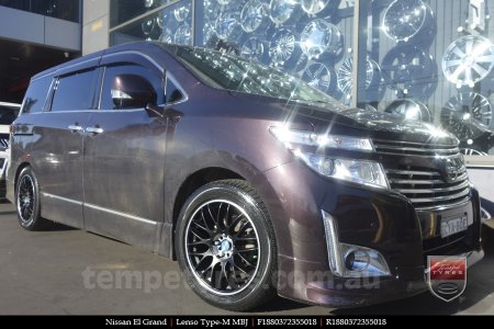 18x8.0 Lenso Type-M MBJ on NISSAN ELGRAND