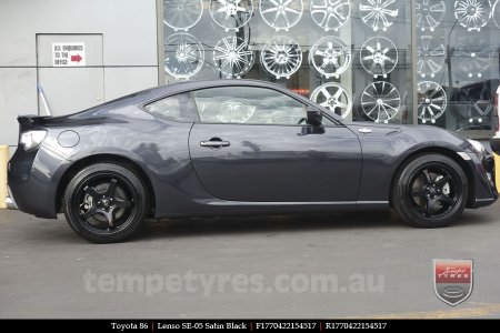 17x7.0 Lenso SE-05 on TOYOTA 86