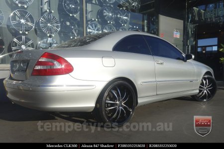 20x8.5 Akuza 847 Shadow on MERCEDES CLK-Class