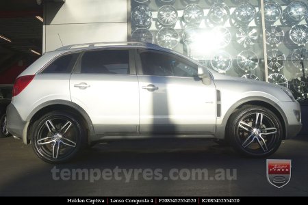 19x8.5 19x9.5 Lenso Conquista 4 MBF CQ4 on HOLDEN CAPTIVA