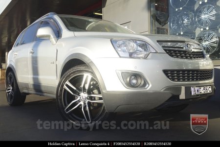 19x8.5 19x9.5 Lenso Conquista 4 MBF CQ4 on HOLDEN CAPTIVA