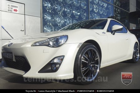 18x8.5 Lenso Eurostyle 7 ES7 on TOYOTA 86