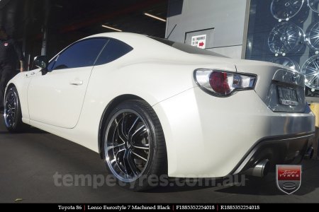 18x8.5 Lenso Eurostyle 7 ES7 on TOYOTA 86