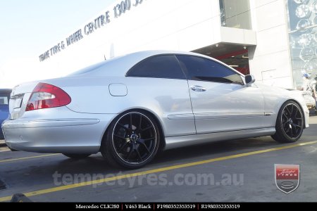 19x8.0 19x9.0 Y463 Black on MERCEDES CLK-Class