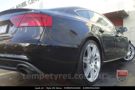 20x9.0 Style201 Silver on AUDI A5